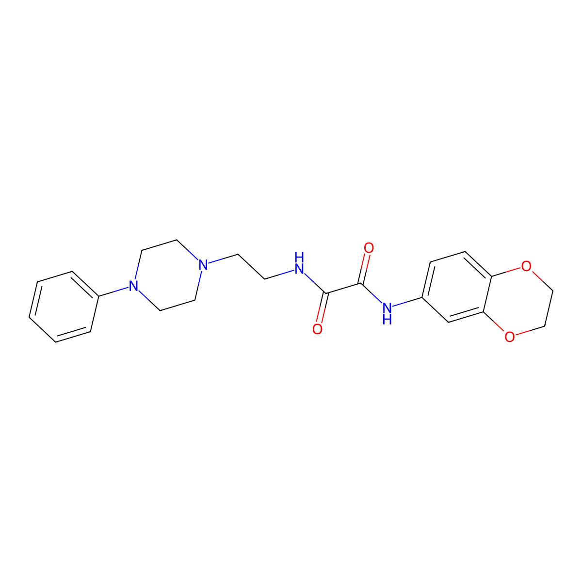 N1-(2,3-dihydrobenzo[b][1,4]dioxin-6-yl)-N2-(2-(4-phenylpiperazin-1-yl)ethyl)oxalamide molecular structure, CAS 1049468-99-6