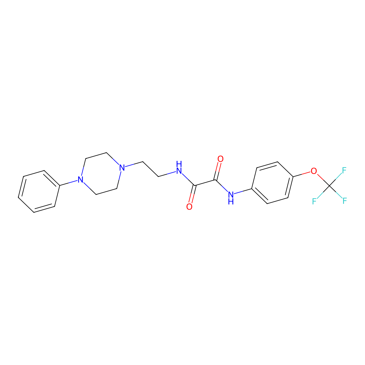 N'-[2-(4-phenylpiperazin-1-yl)ethyl]-N-[4-(trifluoromethoxy)phenyl]ethanediamide molecular structure, CAS 1049469-31-9