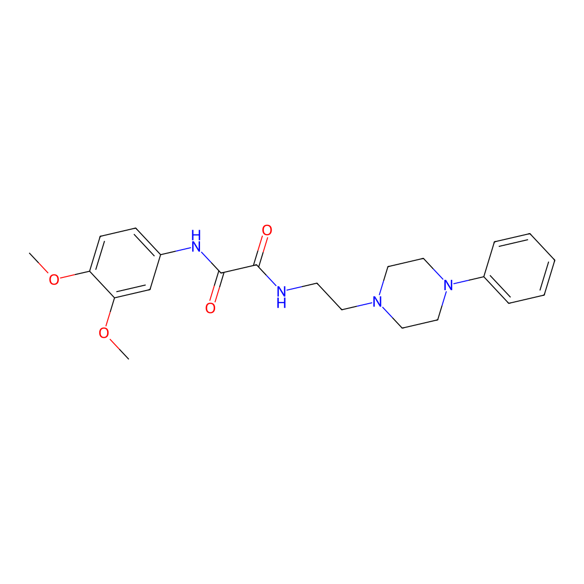 N1-(3,4-dimethoxyphenyl)-N2-(2-(4-phenylpiperazin-1-yl)ethyl)oxalamide molecular structure, CAS 1049469-47-7