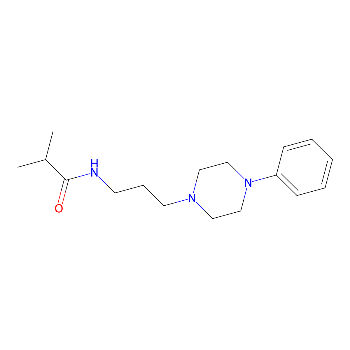 N-(3-(4-phenylpiperazin-1-yl)propyl)isobutyramide molecular structure, CAS 1049474-77-2