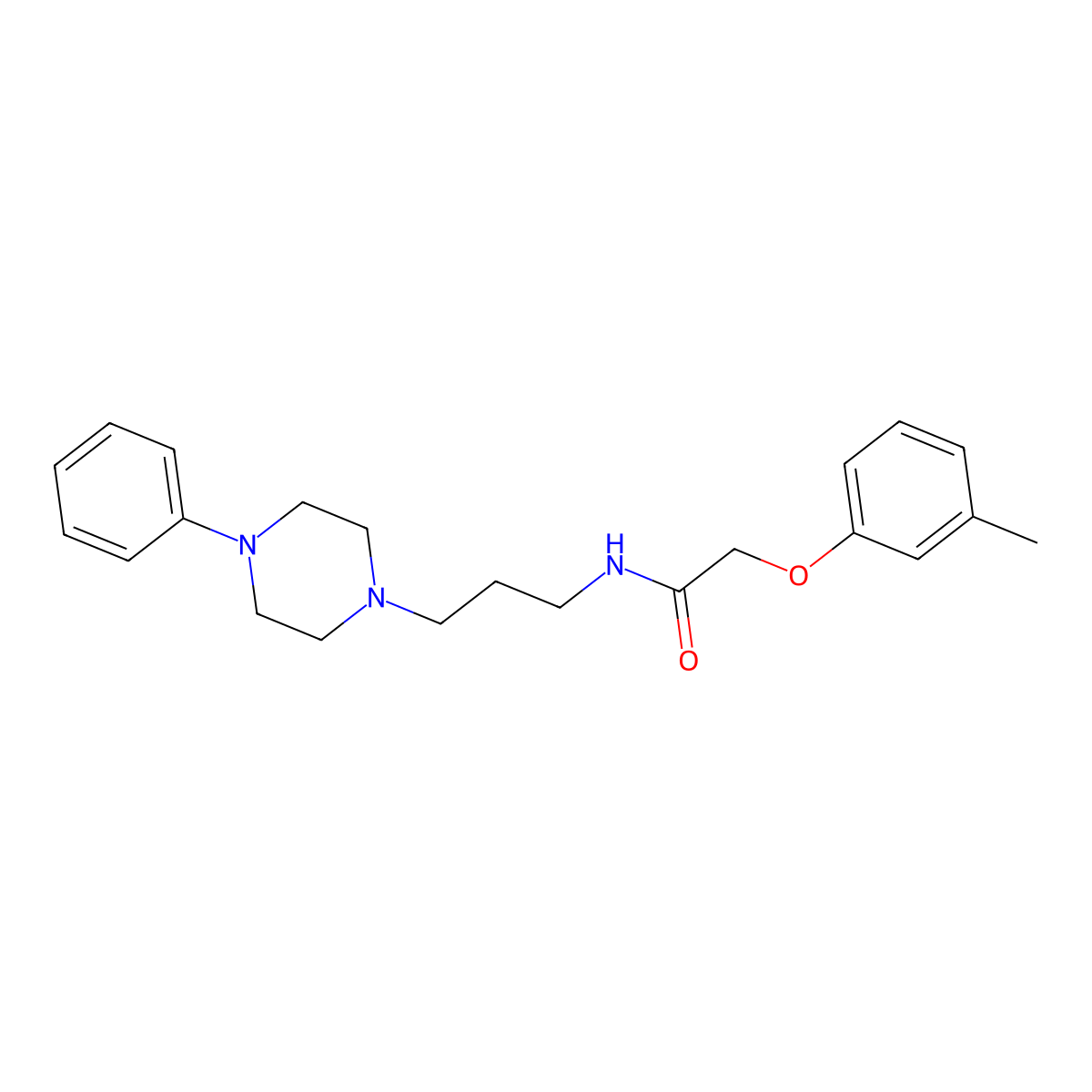 N-(3-(4-phenylpiperazin-1-yl)propyl)-2-(m-tolyloxy)acetamide molecular structure, CAS 1049475-24-2