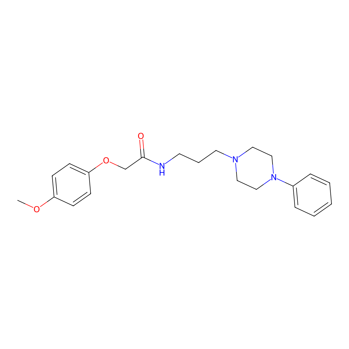 2-(4-methoxyphenoxy)-N-[3-(4-phenylpiperazin-1-yl)propyl]acetamide molecular structure, CAS 1049475-38-8