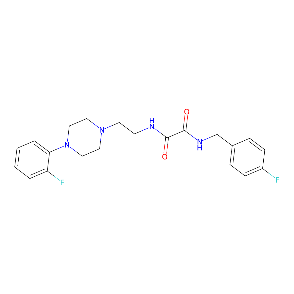 N1-(4-fluorobenzyl)-N2-(2-(4-(2-fluorophenyl)piperazin-1-yl)ethyl)oxalamide molecular structure, CAS 1049475-84-4