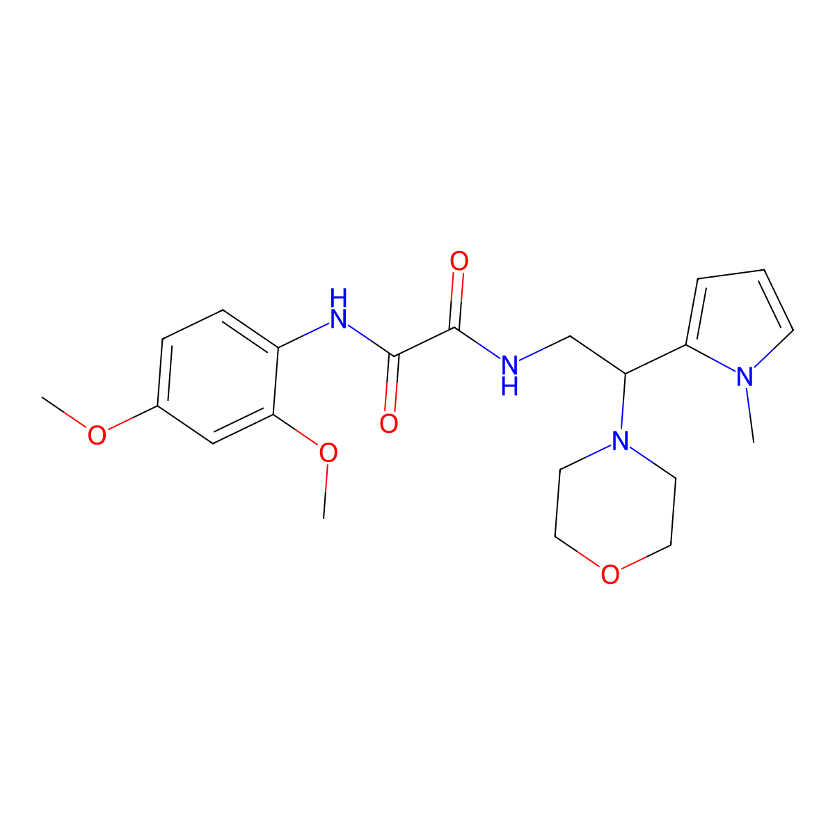 N1-(2,4-dimethoxyphenyl)-N2-(2-(1-methyl-1H-pyrrol-2-yl)-2-morpholinoethyl)oxalamide molecular structure, CAS 1049477-62-4