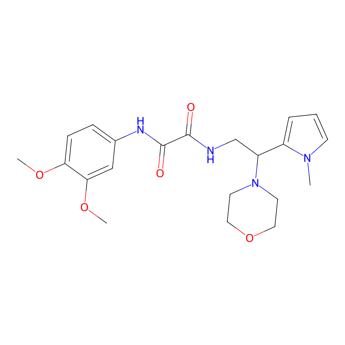 N1-(3,4-dimethoxyphenyl)-N2-(2-(1-methyl-1H-pyrrol-2-yl)-2-morpholinoethyl)oxalamide molecular structure, CAS 1049478-02-5