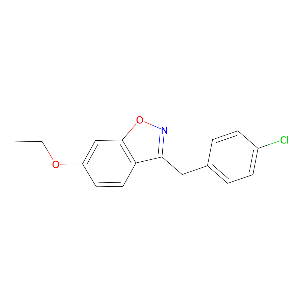 3-(4-Chlorobenzyl)-6-ethoxy-1,2-benzoxazole molecular structure, CAS 1049489-03-3