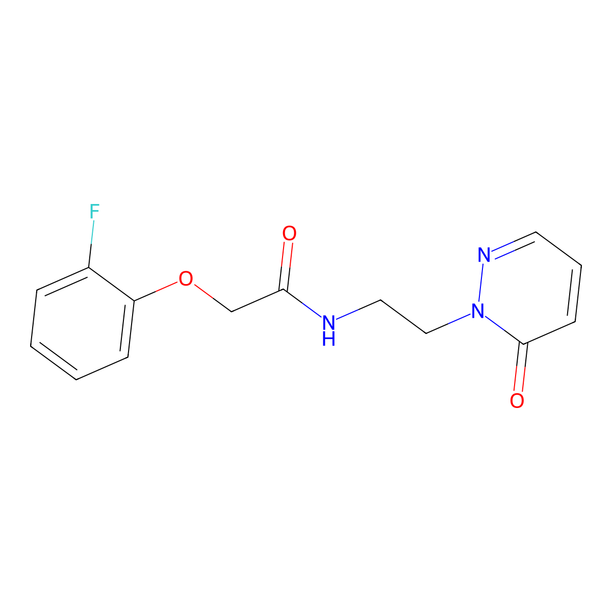 2-(2-fluorophenoxy)-N-(2-(6-oxopyridazin-1(6H)-yl)ethyl)acetamide molecular structure, CAS 1049492-81-0