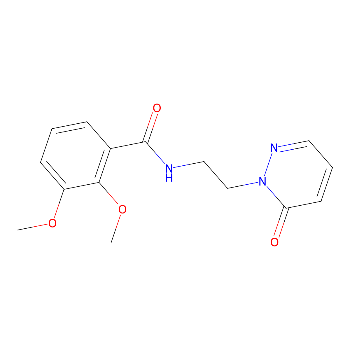 2,3-dimethoxy-N-(2-(6-oxopyridazin-1(6H)-yl)ethyl)benzamide molecular structure, CAS 1049493-10-8