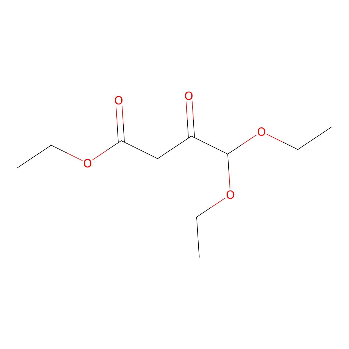 Ethyl 4,4-diethoxy-3-oxobutanoate molecular structure, CAS 10495-09-7