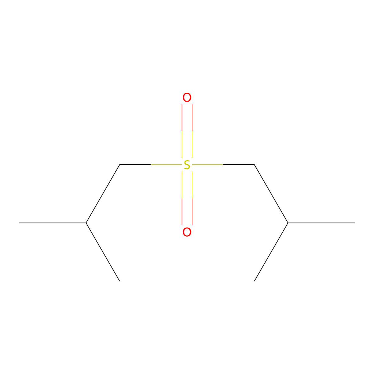Diisobutyl sulfone molecular structure, CAS 10495-45-1