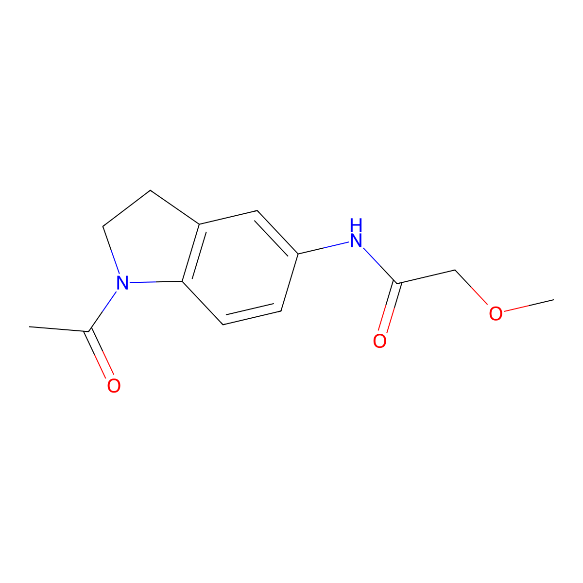 N-(1-acetylindolin-5-yl)-2-methoxyacetamide molecular structure, CAS 1049505-76-1
