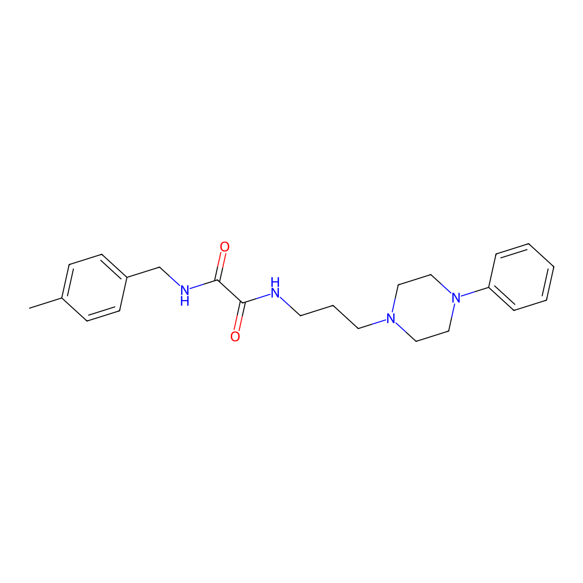 N1-(4-methylbenzyl)-N2-(3-(4-phenylpiperazin-1-yl)propyl)oxalamide molecular structure, CAS 1049508-16-8