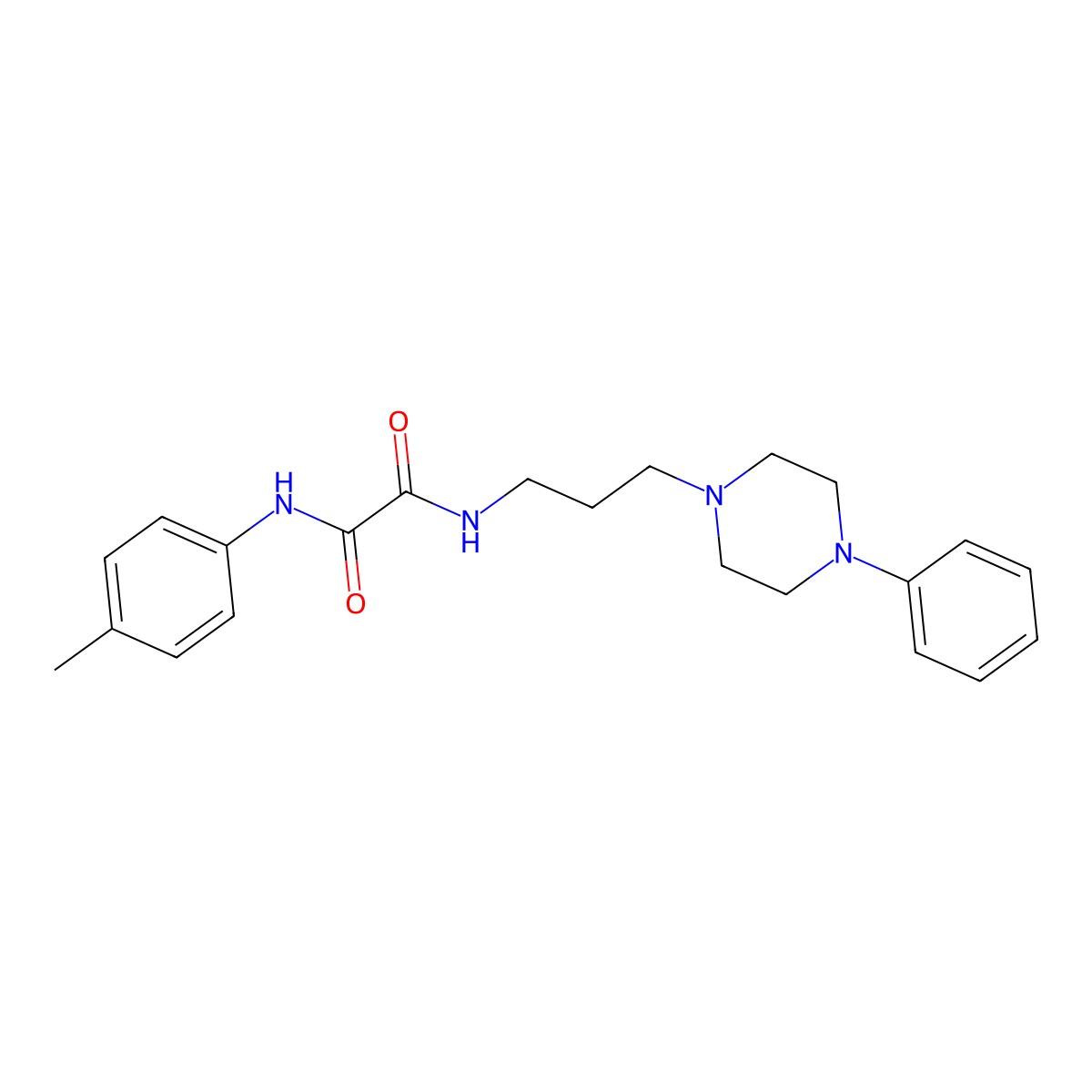 N1-(3-(4-phenylpiperazin-1-yl)propyl)-N2-(p-tolyl)oxalamide molecular structure, CAS 1049508-26-0