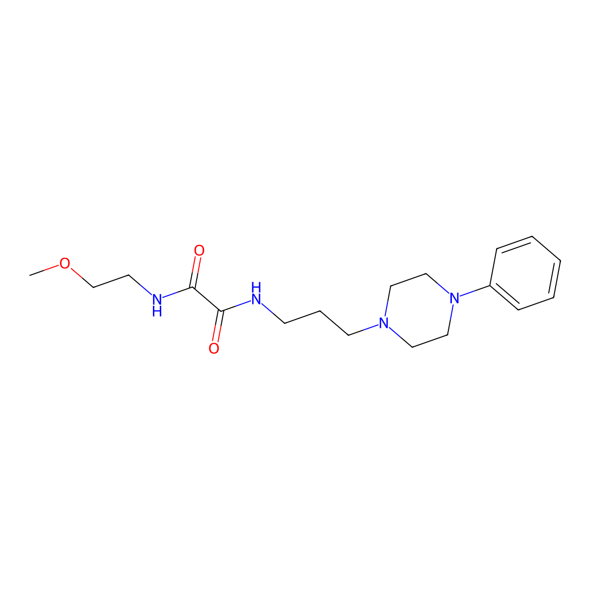 N1-(2-methoxyethyl)-N2-(3-(4-phenylpiperazin-1-yl)propyl)oxalamide molecular structure, CAS 1049508-50-0