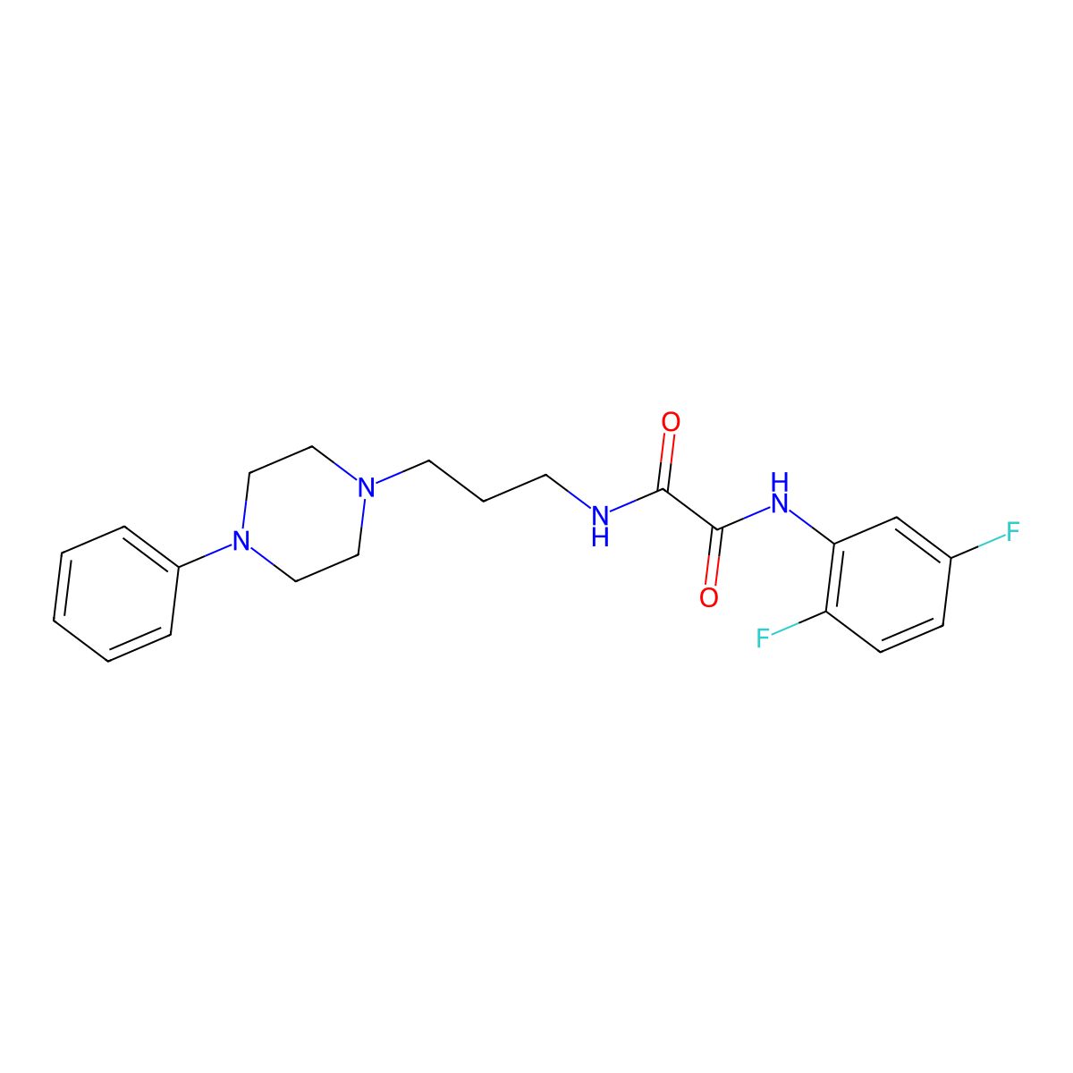 N1-(2,5-difluorophenyl)-N2-(3-(4-phenylpiperazin-1-yl)propyl)oxalamide molecular structure, CAS 1049508-95-3