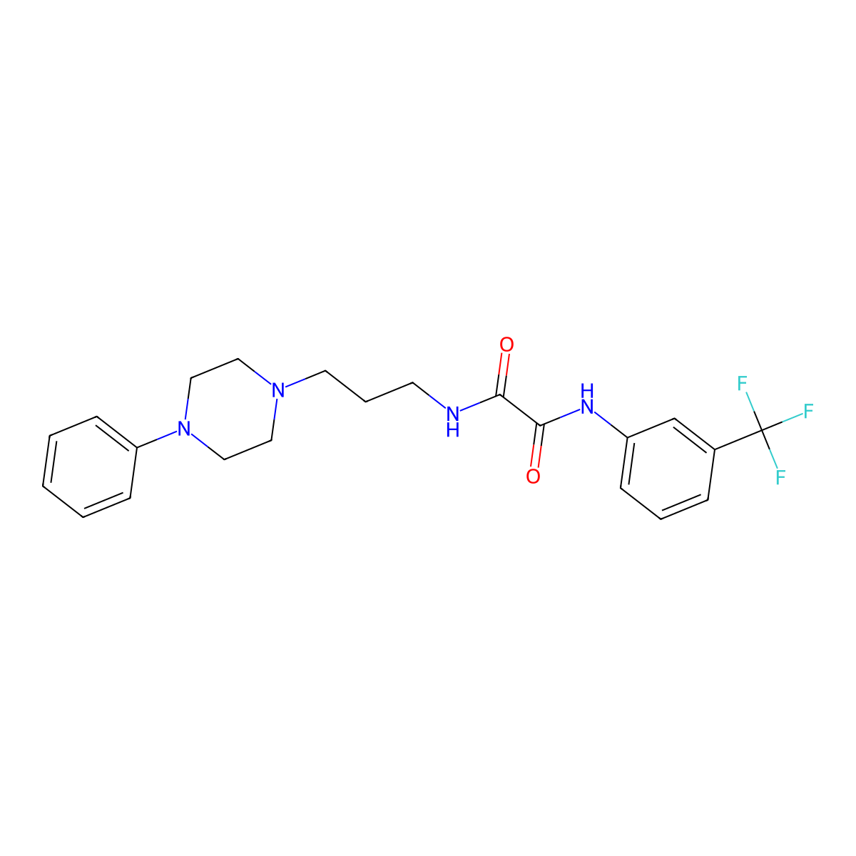 N1-(3-(4-phenylpiperazin-1-yl)propyl)-N2-(3-(trifluoromethyl)phenyl)oxalamide molecular structure, CAS 1049510-00-0
