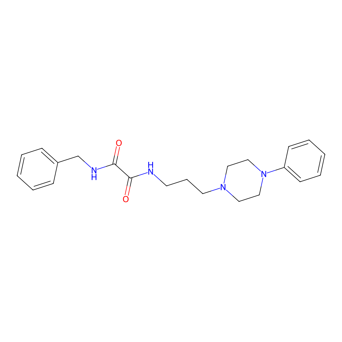 N1-benzyl-N2-(3-(4-phenylpiperazin-1-yl)propyl)oxalamide molecular structure, CAS 1049518-64-0