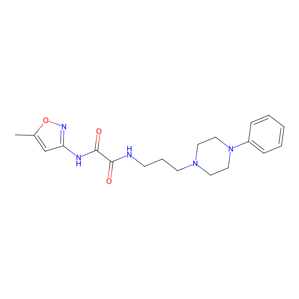 N1-(5-methylisoxazol-3-yl)-N2-(3-(4-phenylpiperazin-1-yl)propyl)oxalamide molecular structure, CAS 1049518-99-1