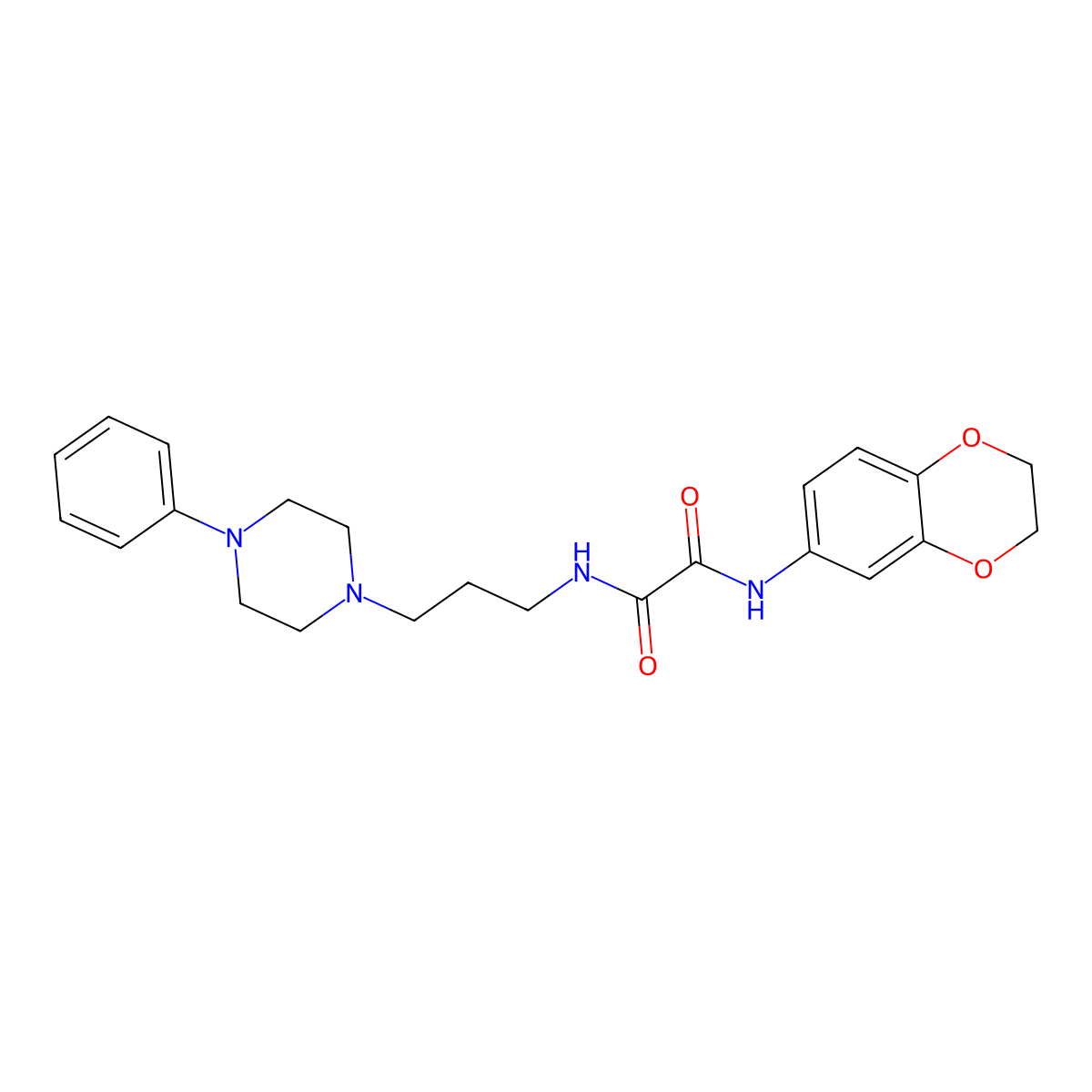 N1-(2,3-dihydrobenzo[b][1,4]dioxin-6-yl)-N2-(3-(4-phenylpiperazin-1-yl)propyl)oxalamide molecular structure, CAS 1049519-47-2