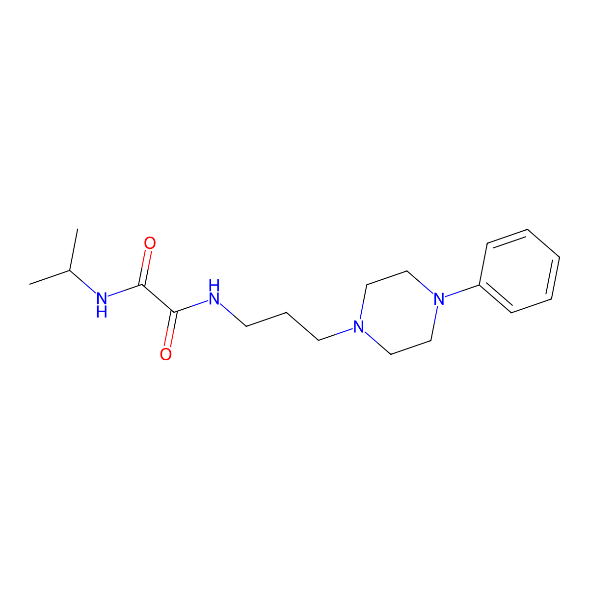 N1-isopropyl-N2-(3-(4-phenylpiperazin-1-yl)propyl)oxalamide molecular structure, CAS 1049520-35-5
