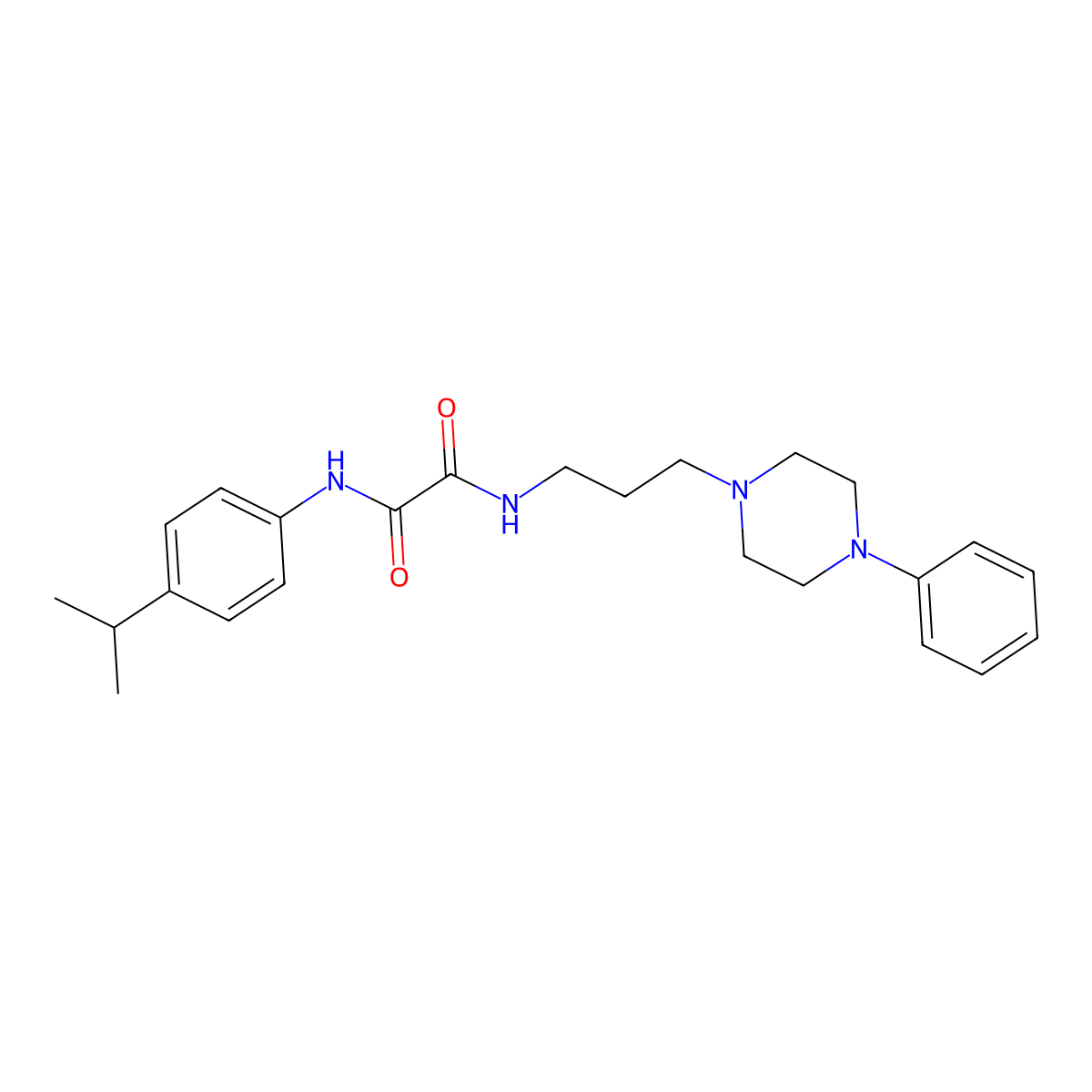 N1-(4-isopropylphenyl)-N2-(3-(4-phenylpiperazin-1-yl)propyl)oxalamide molecular structure, CAS 1049520-99-1