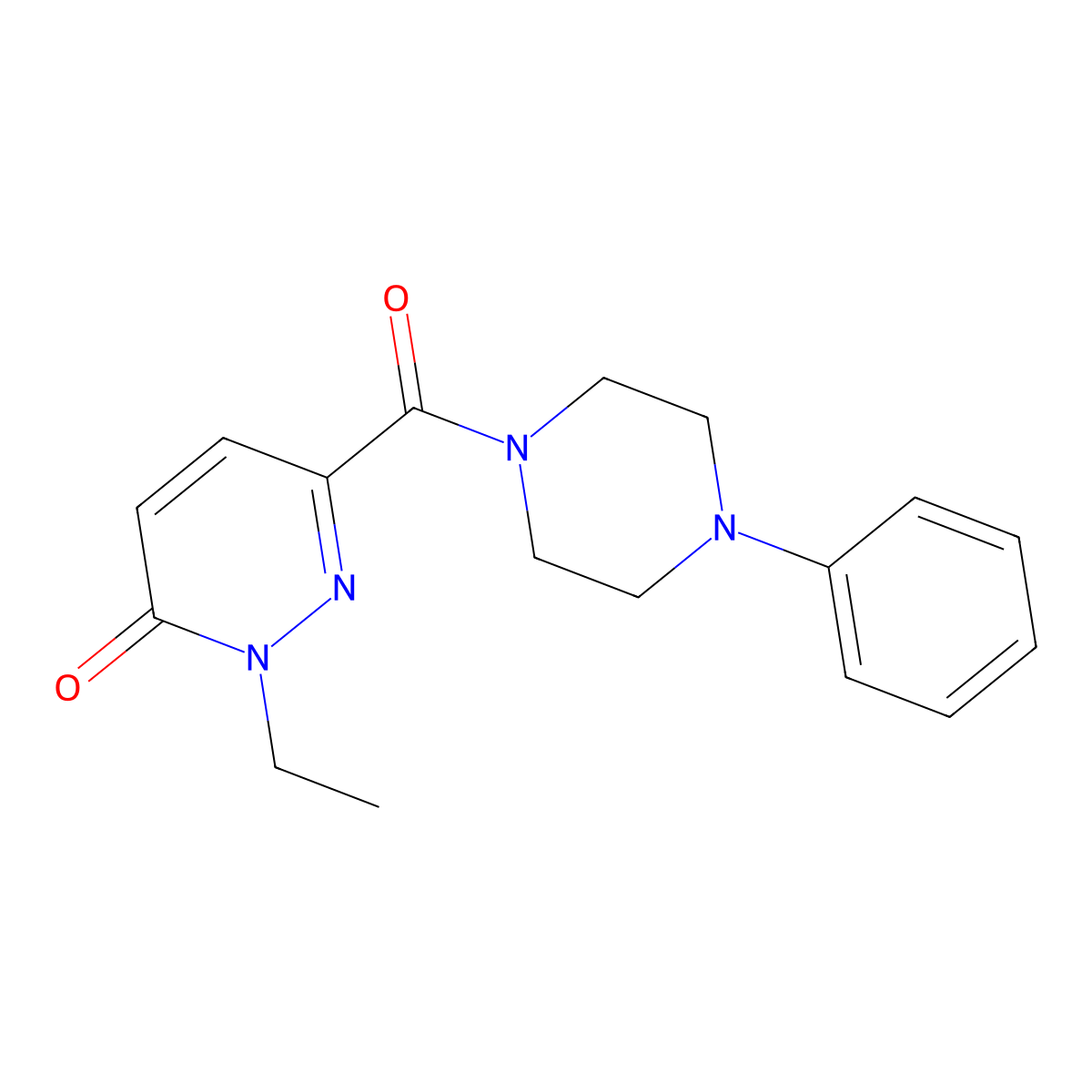 2-ethyl-6-(4-phenylpiperazine-1-carbonyl)pyridazin-3(2H)-one molecular structure, CAS 1049525-39-4