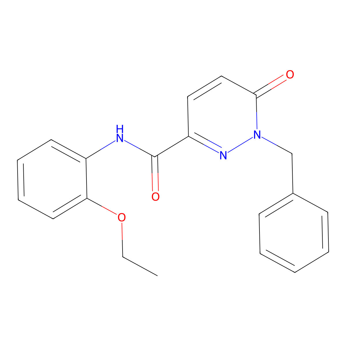 1-benzyl-N-(2-ethoxyphenyl)-6-oxo-1,6-dihydropyridazine-3-carboxamide molecular structure, CAS 1049540-83-1