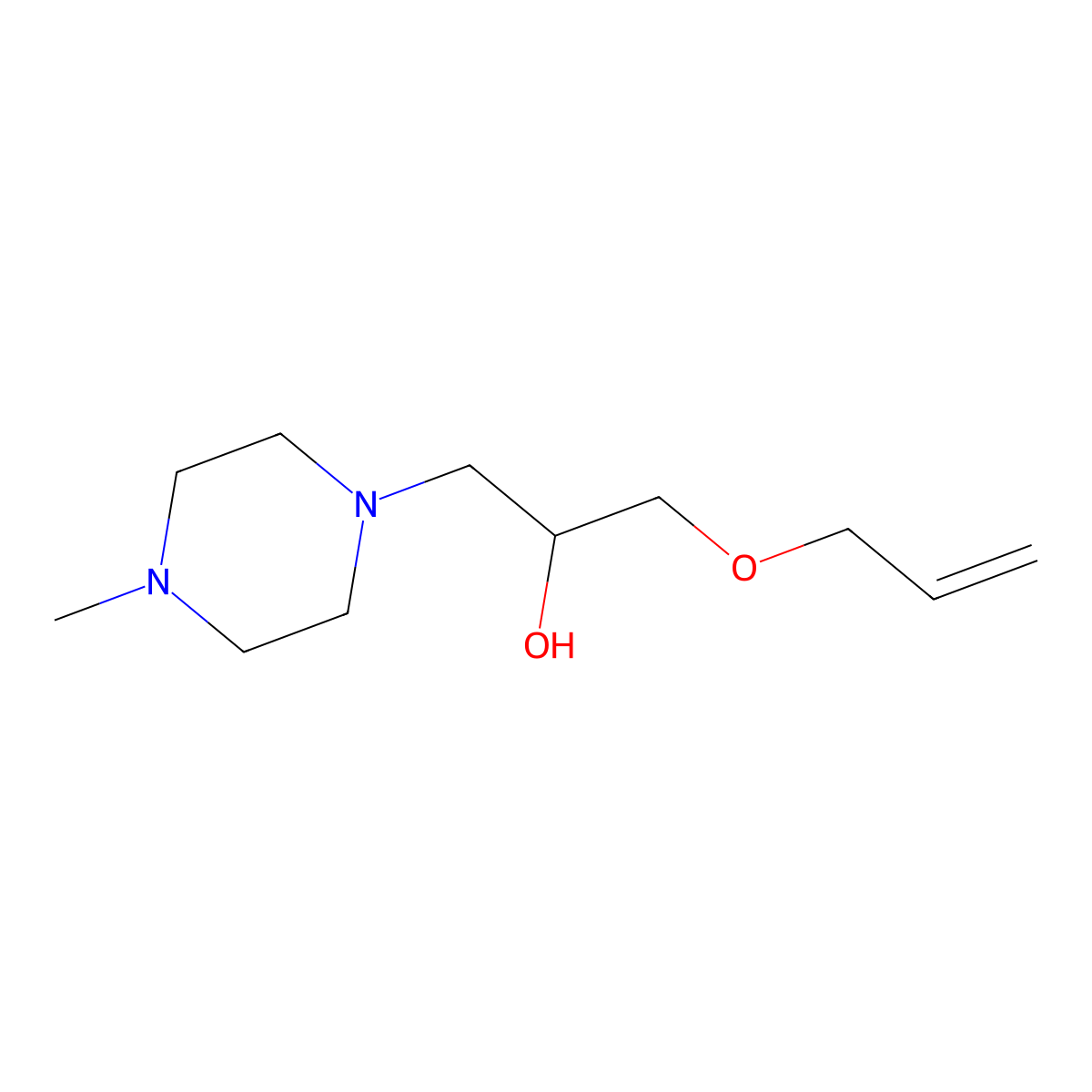 1-(4-Methylpiperazin-1-yl)-3-(prop-2-en-1-yloxy)propan-2-ol molecular structure, CAS 1049546-36-2