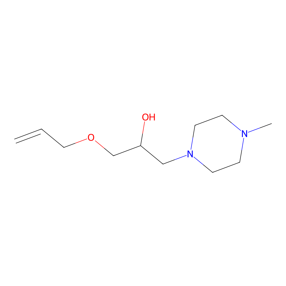 1-(4-Methylpiperazin-1-yl)-3-(prop-2-en-1-yloxy)propan-2-ol molecular structure, CAS 1049546-36-2