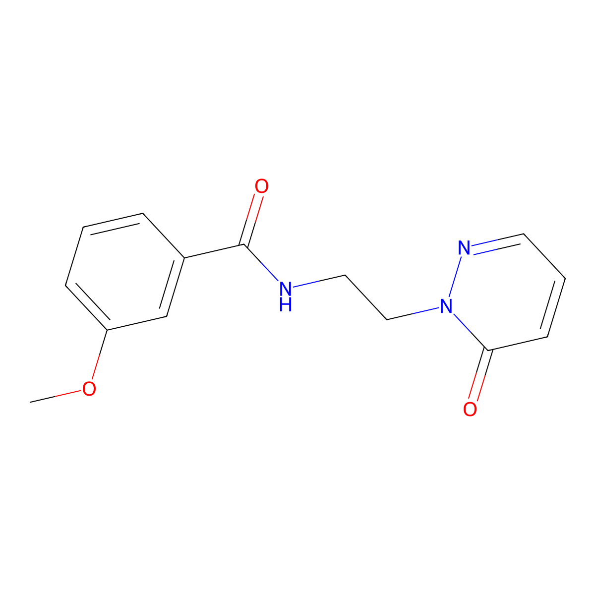 3-methoxy-N-(2-(6-oxopyridazin-1(6H)-yl)ethyl)benzamide molecular structure, CAS 1049549-88-3