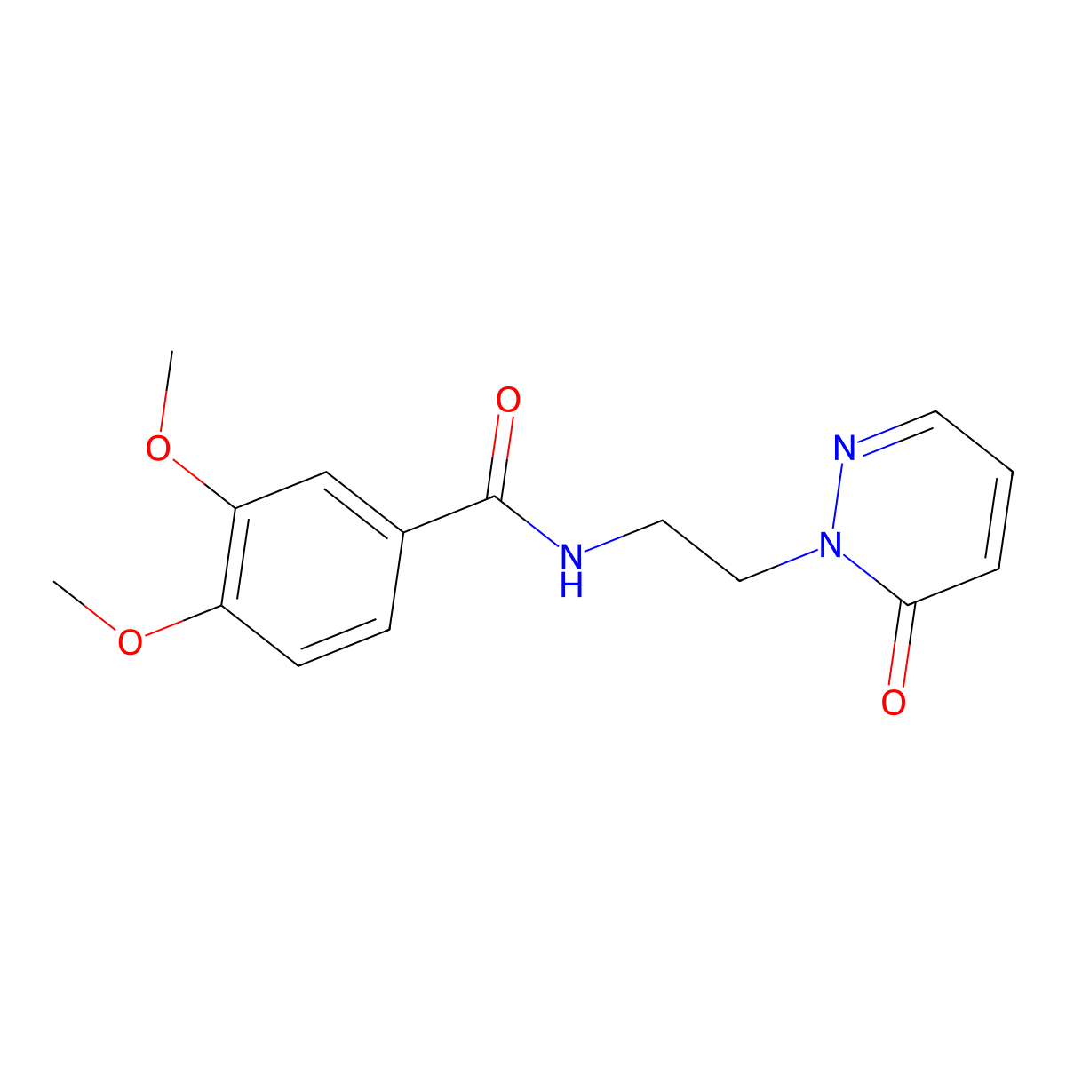 3,4-dimethoxy-N-(2-(6-oxopyridazin-1(6H)-yl)ethyl)benzamide molecular structure, CAS 1049549-93-0