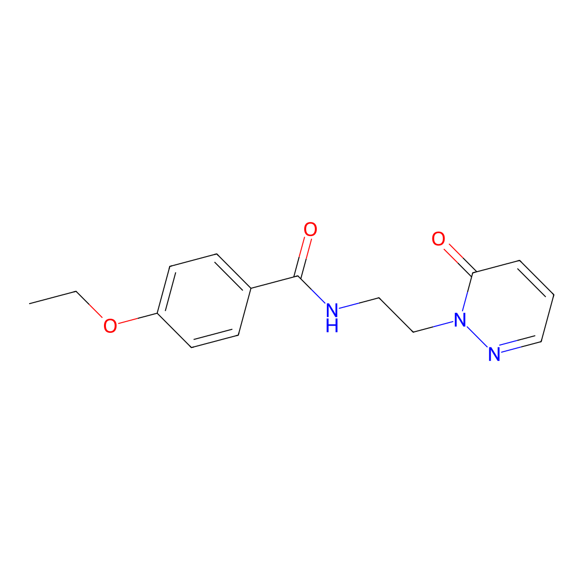 4-ethoxy-N-(2-(6-oxopyridazin-1(6H)-yl)ethyl)benzamide molecular structure, CAS 1049550-49-3