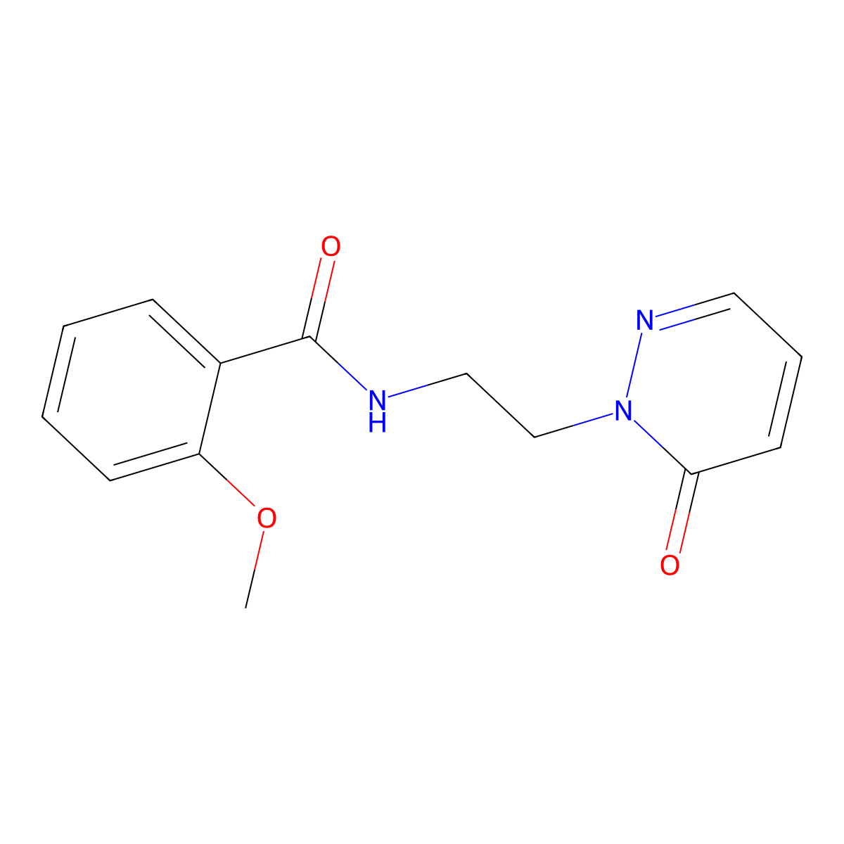 2-methoxy-N-(2-(6-oxopyridazin-1(6H)-yl)ethyl)benzamide molecular structure, CAS 1049550-91-5