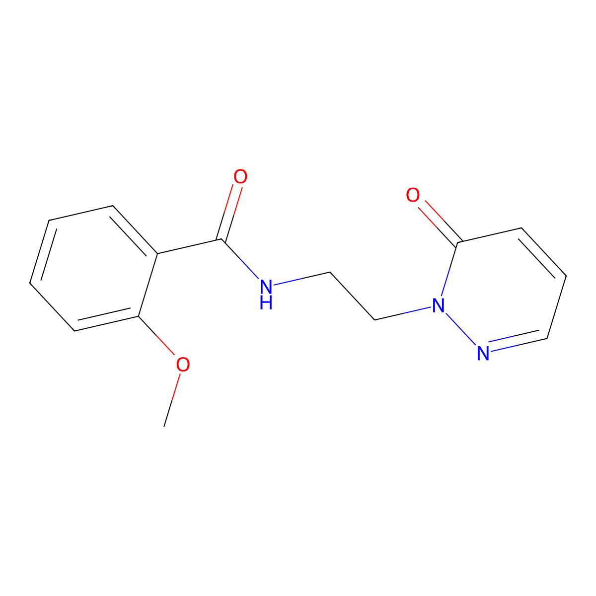 2-methoxy-N-(2-(6-oxopyridazin-1(6H)-yl)ethyl)benzamide molecular structure, CAS 1049550-91-5