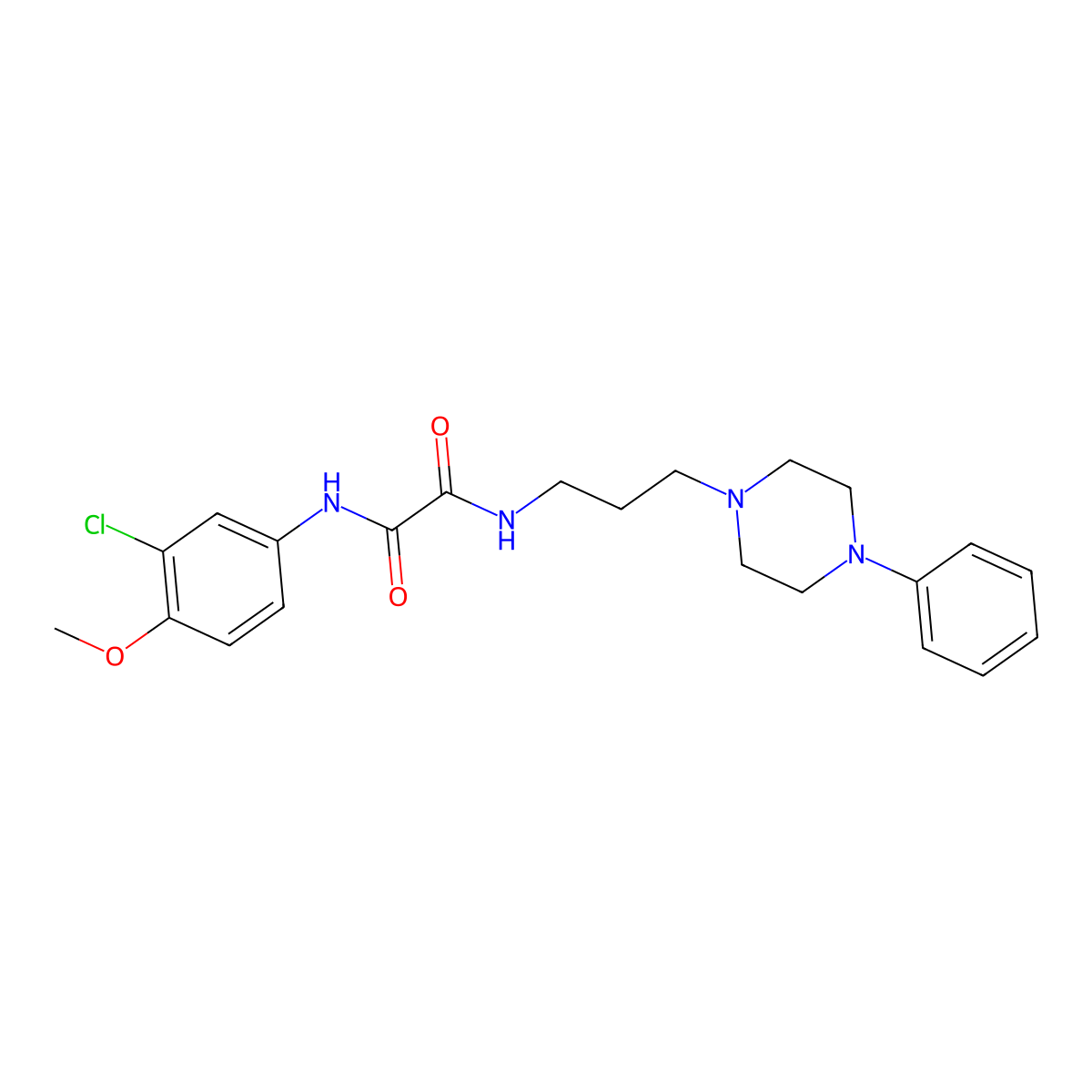 N1-(3-chloro-4-methoxyphenyl)-N2-(3-(4-phenylpiperazin-1-yl)propyl)oxalamide molecular structure, CAS 1049568-13-9