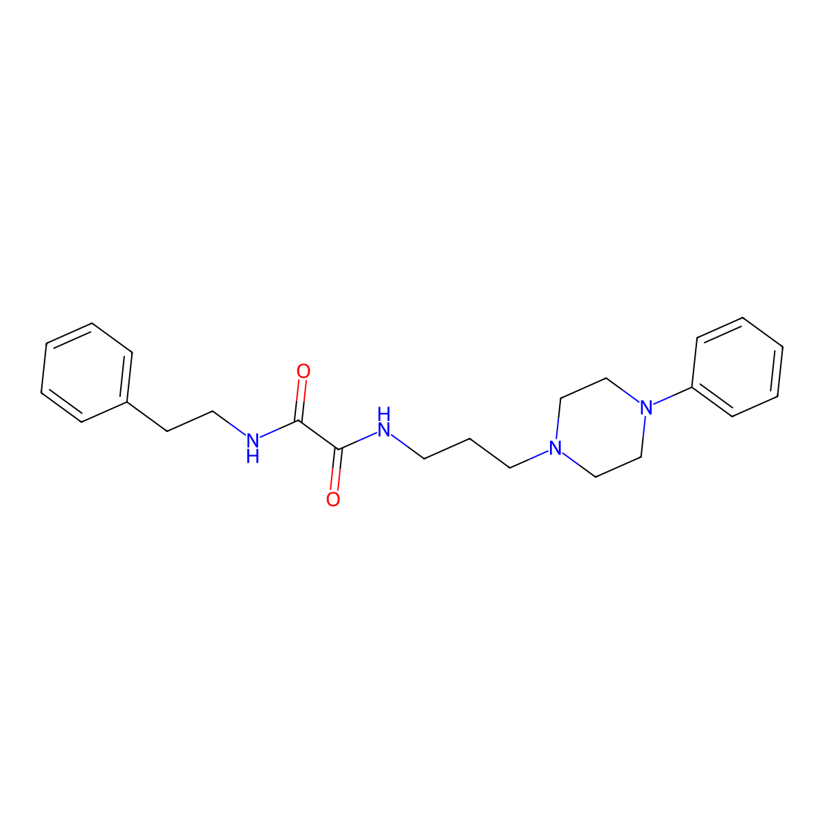 N1-phenethyl-N2-(3-(4-phenylpiperazin-1-yl)propyl)oxalamide molecular structure, CAS 1049568-35-5
