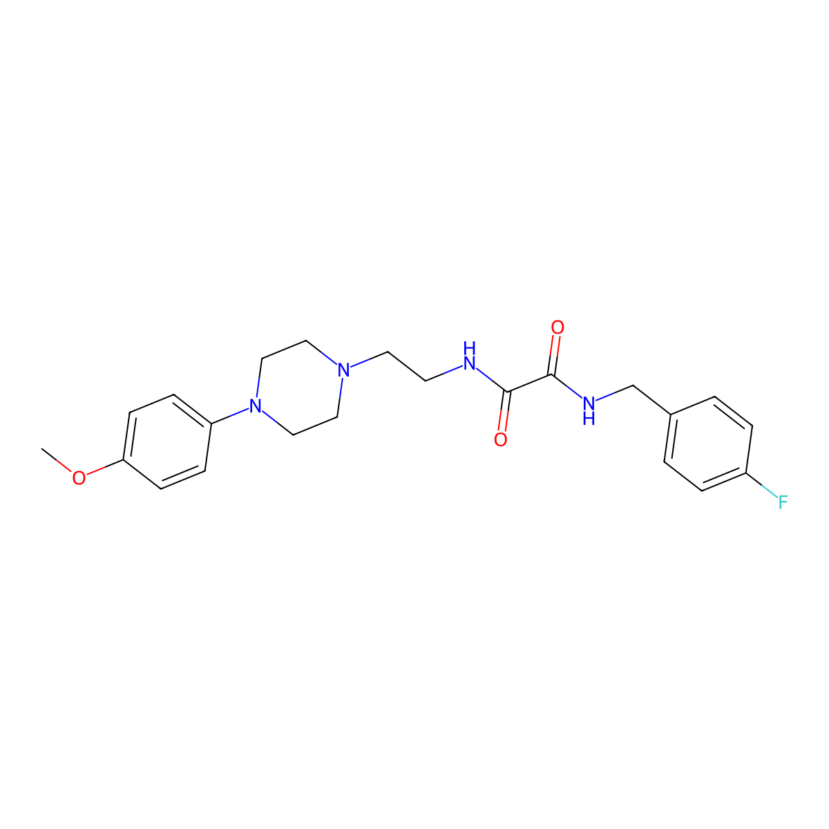 N1-(4-fluorobenzyl)-N2-(2-(4-(4-methoxyphenyl)piperazin-1-yl)ethyl)oxalamide molecular structure, CAS 1049569-35-8