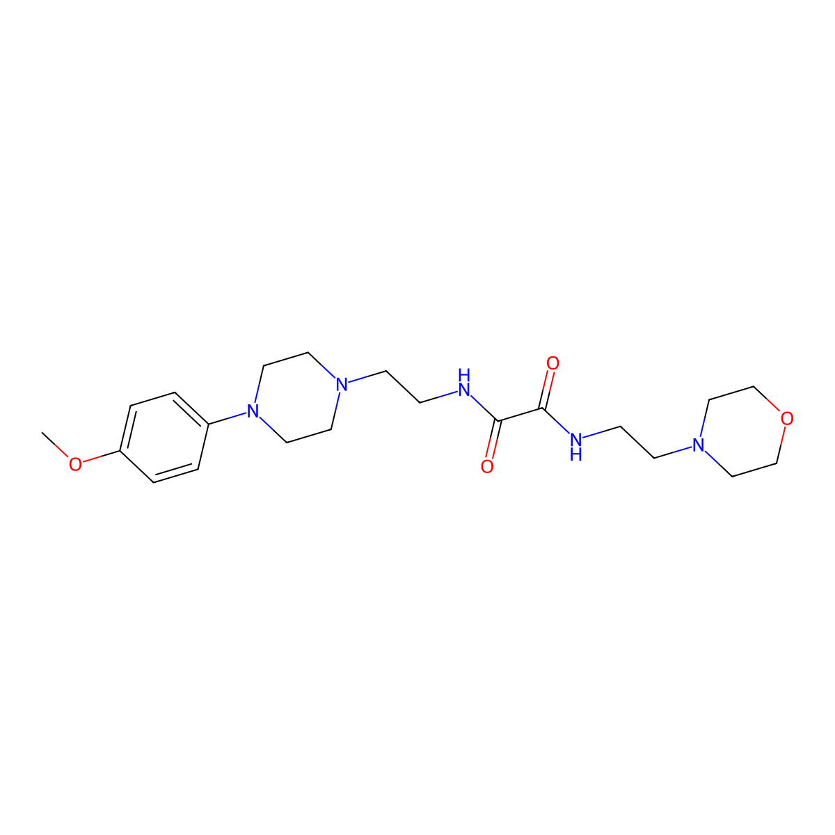 N1-(2-(4-(4-methoxyphenyl)piperazin-1-yl)ethyl)-N2-(2-morpholinoethyl)oxalamide molecular structure, CAS 1049569-51-8
