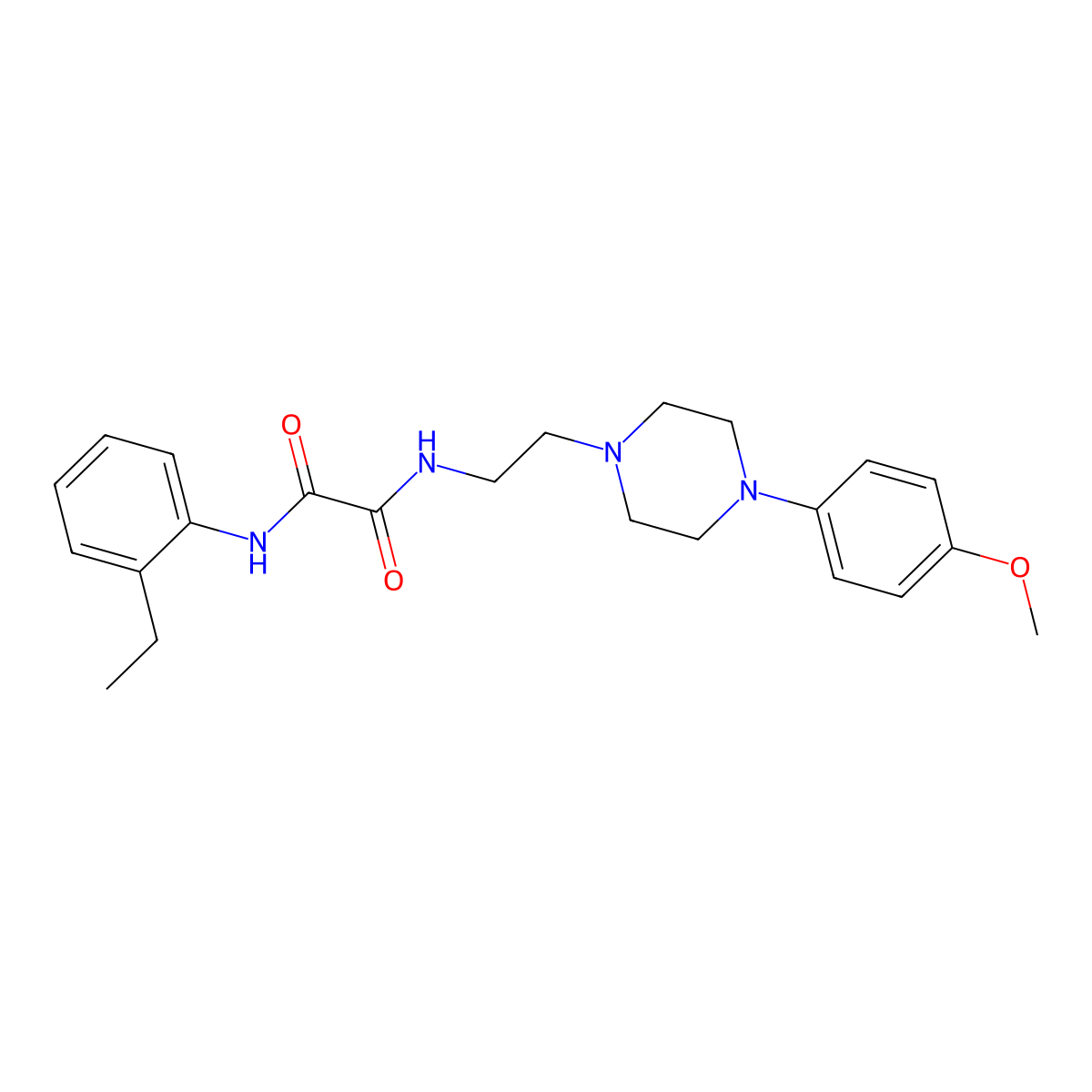 N'-(2-ethylphenyl)-N-{2-[4-(4-methoxyphenyl)piperazin-1-yl]ethyl}ethanediamide molecular structure, CAS 1049570-14-0