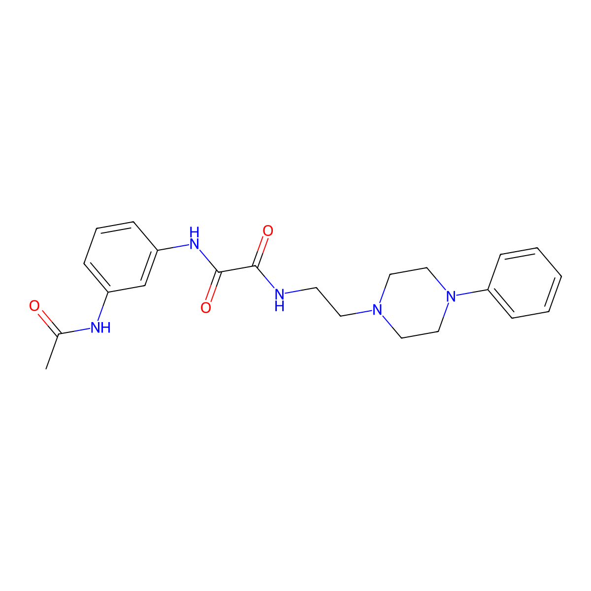 N1-(3-acetamidophenyl)-N2-(2-(4-phenylpiperazin-1-yl)ethyl)oxalamide molecular structure, CAS 1049570-38-8