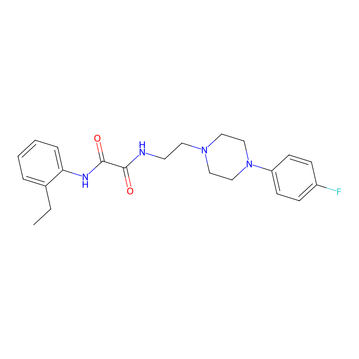 N1-(2-ethylphenyl)-N2-(2-(4-(4-fluorophenyl)piperazin-1-yl)ethyl)oxalamide molecular structure, CAS 1049572-33-9