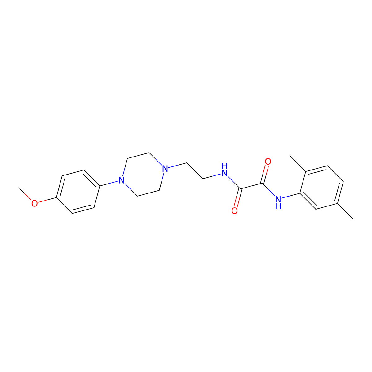 N1-(2,5-dimethylphenyl)-N2-(2-(4-(4-methoxyphenyl)piperazin-1-yl)ethyl)oxalamide molecular structure, CAS 1049572-42-0