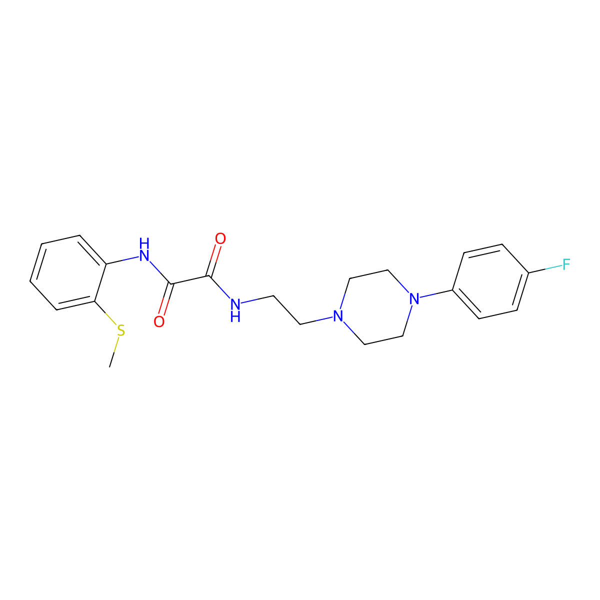 N-{2-[4-(4-fluorophenyl)piperazin-1-yl]ethyl}-N'-[2-(methylsulfanyl)phenyl]ethanediamide molecular structure, CAS 1049573-41-2