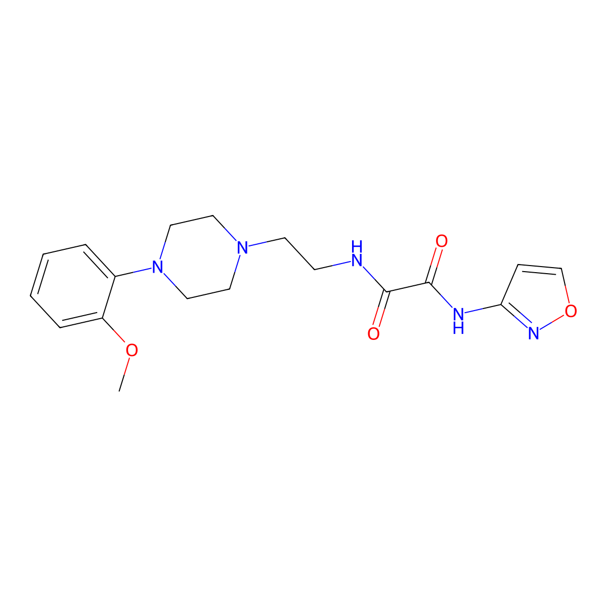 N1-(isoxazol-3-yl)-N2-(2-(4-(2-methoxyphenyl)piperazin-1-yl)ethyl)oxalamide molecular structure, CAS 1049573-86-5