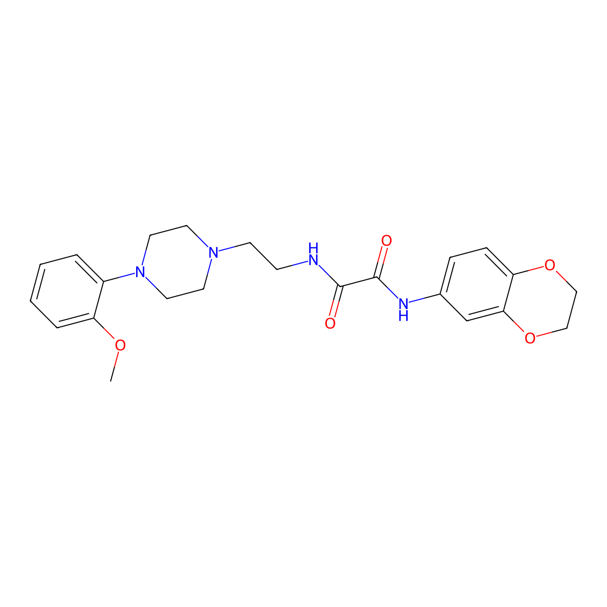 N1-(2,3-dihydrobenzo[b][1,4]dioxin-6-yl)-N2-(2-(4-(2-methoxyphenyl)piperazin-1-yl)ethyl)oxalamide molecular structure, CAS 1049575-45-2