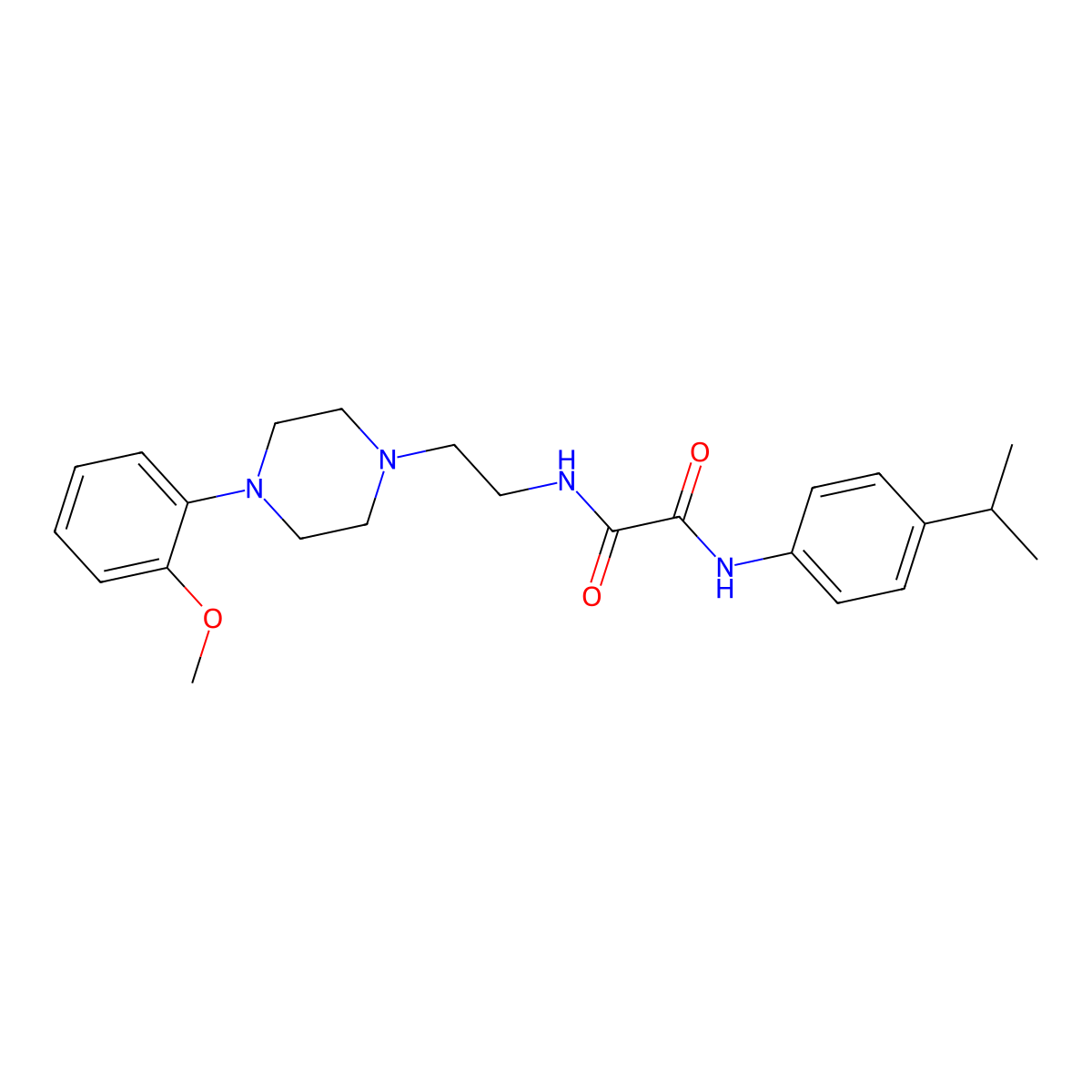 N1-(4-isopropylphenyl)-N2-(2-(4-(2-methoxyphenyl)piperazin-1-yl)ethyl)oxalamide molecular structure, CAS 1049576-77-3