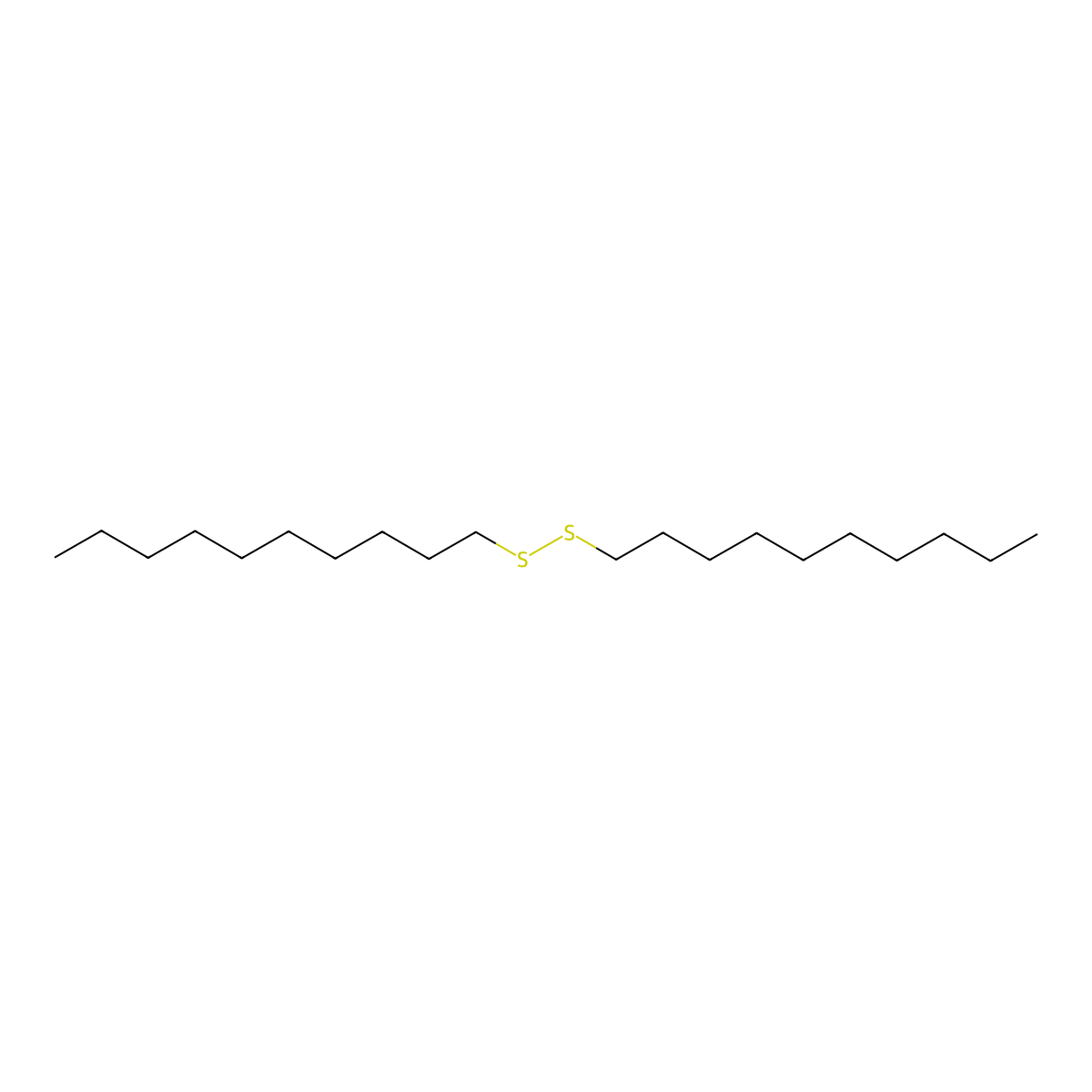 Decyl disulfide molecular structure, CAS 10496-18-1