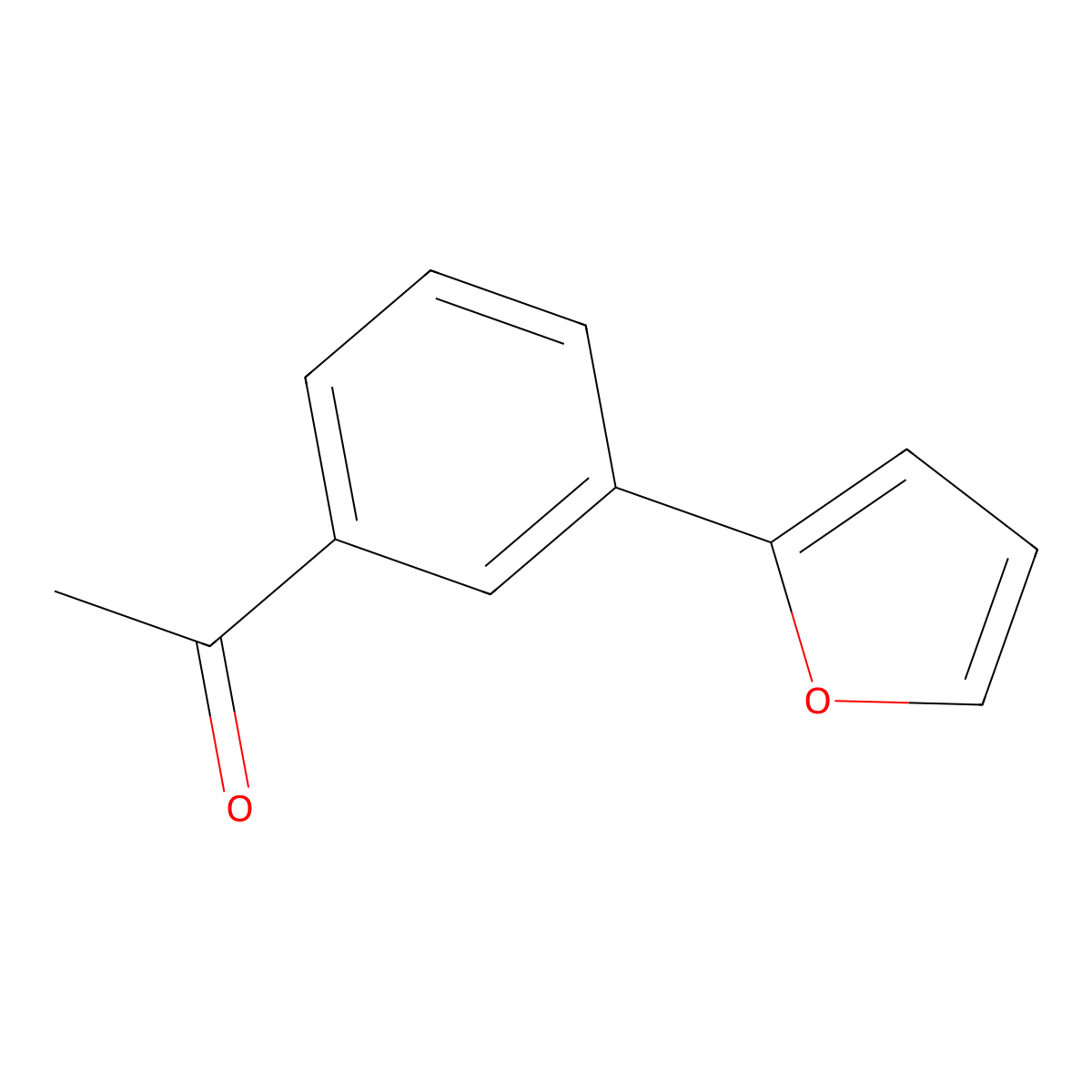 1-[3-(2-Furyl)phenyl]ethanone molecular structure, CAS 10496-53-4