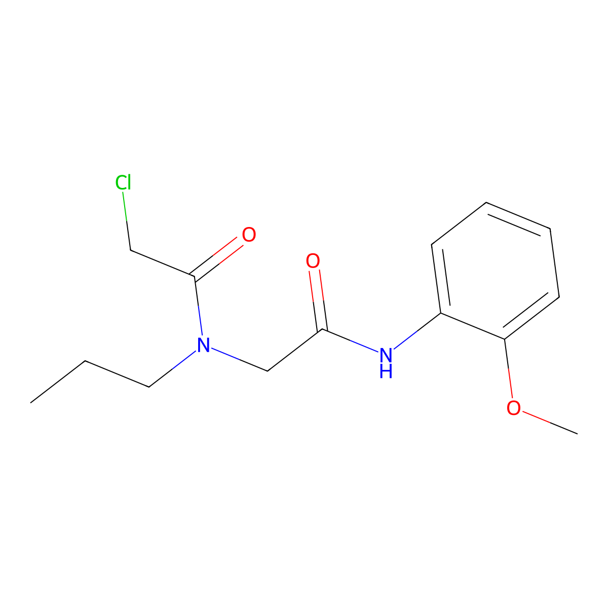 2-chloro-N-{[(2-methoxyphenyl)carbamoyl]methyl}-N-propylacetamide molecular structure, CAS 1049604-75-2