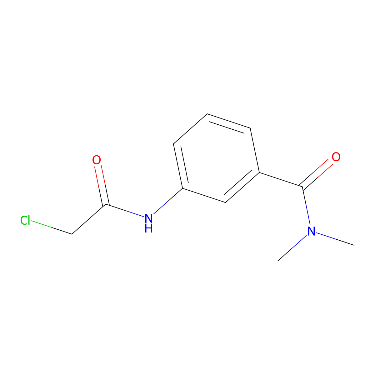 3-((2-Chloroacetyl)amino)-N,N-dimethylbenzamide molecular structure, CAS 1049604-97-8